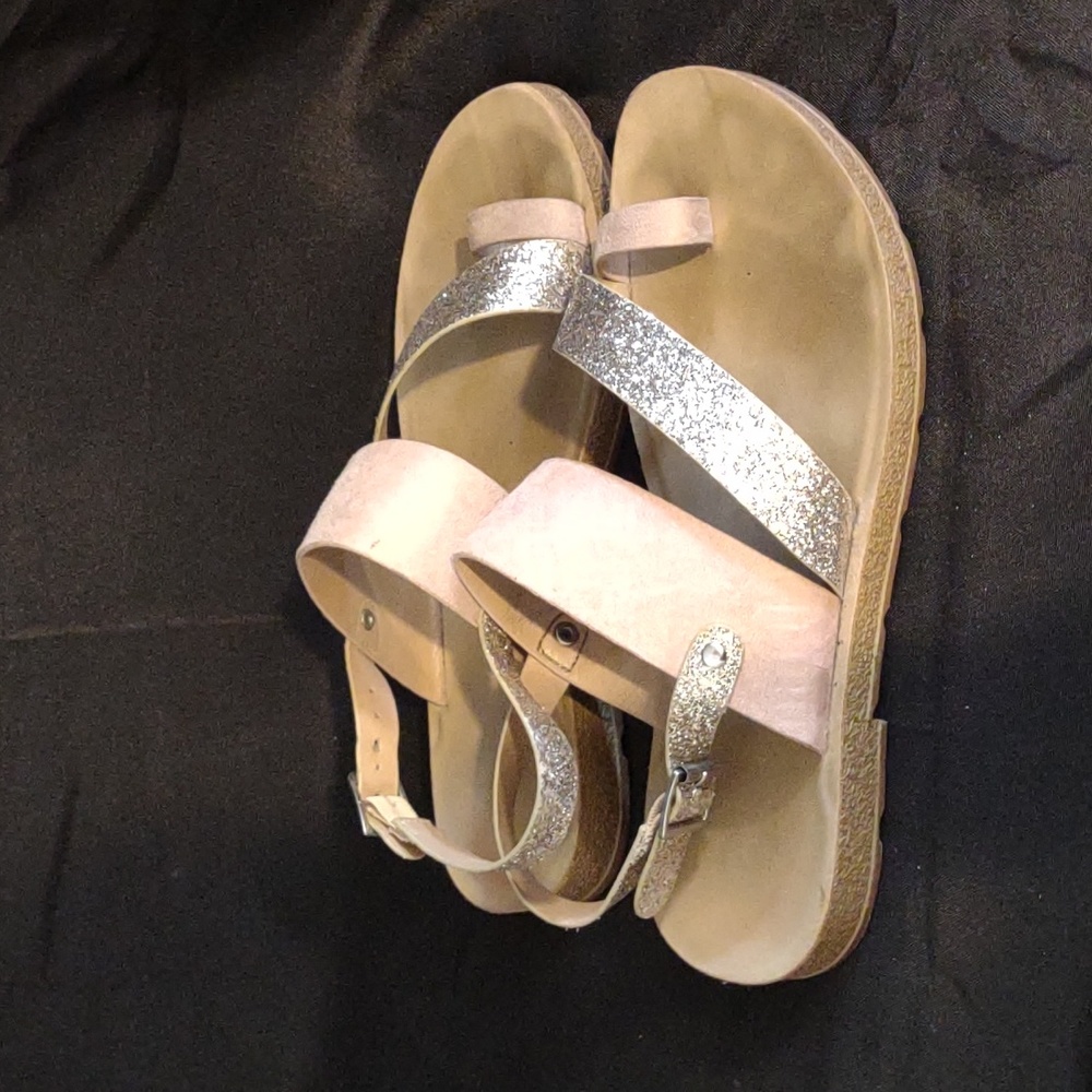 Gold and Blush Sandals size 7.5